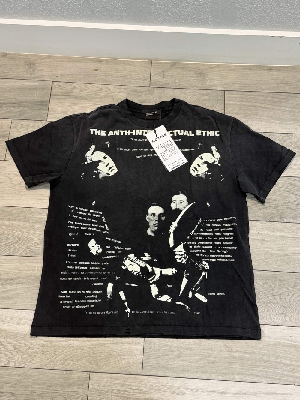Black Graphic Short-Sleeve Tee